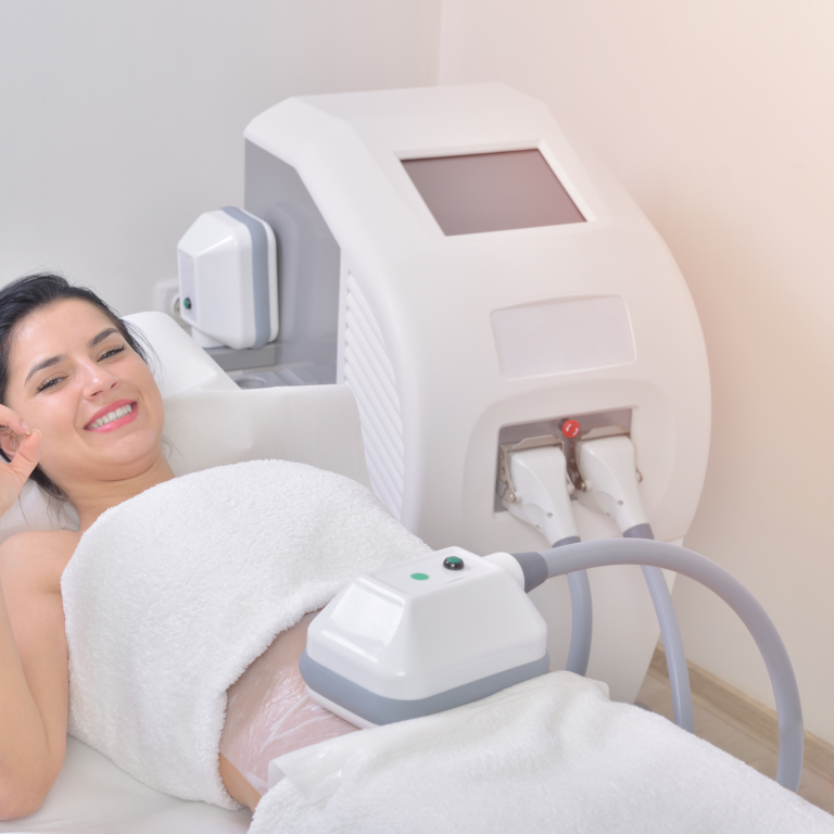 Platelet rich plasma injection procedure. Hair growth stimulation. PRP therapy process.